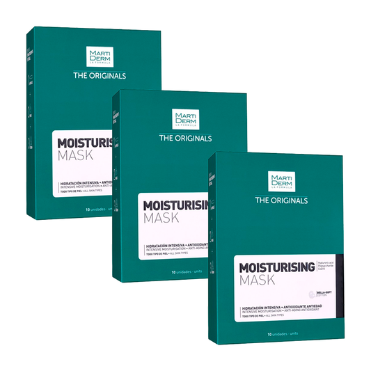 Martiderm Pack Moisturising Mask Hidratación Intensiva, 3x10 unidades