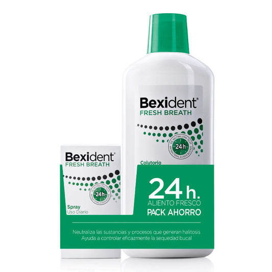 ISDIN Bexident Pack Fresh Breath Colutorio 500 ml + Spray Bucal 15 ml