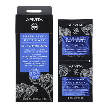 APIVITA Express Beauty Mascarilla Hidratante & Antioxidante con Lavanda de Mar