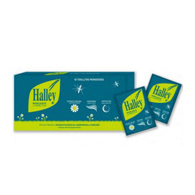 Halley Toallitas Repelente de Insectos 10 unidades x 8 ml