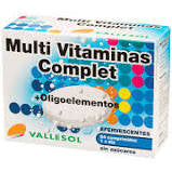Vallesol Multivitaminas + Oligoelementos Efervescente 24 Comprimidos