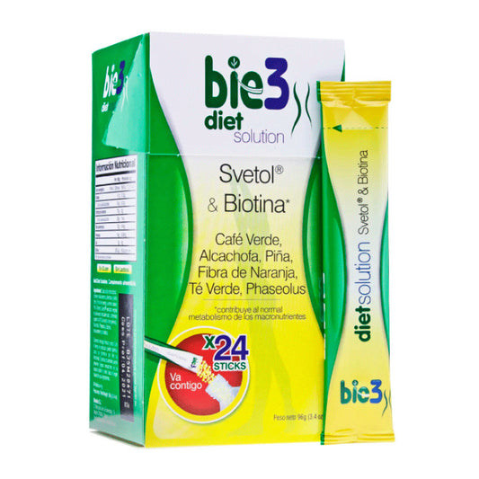 Bie3 Diet Solution con Svetol y Biotina 4 gr 24 sobres