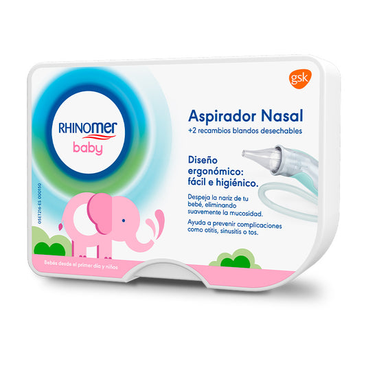 Rhinomer Baby Aspirador Nasal para Bebé + 2 Recambios Blandos