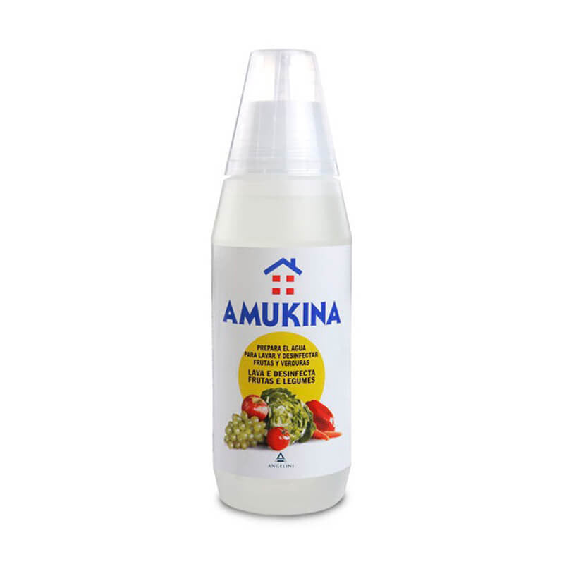 Amukina Solución Desinfectante para Lavar Frutas y Verduras 500 ml