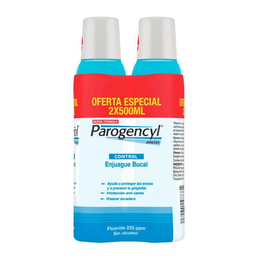 Parogencyl Control Colutorio, 2x500 ml