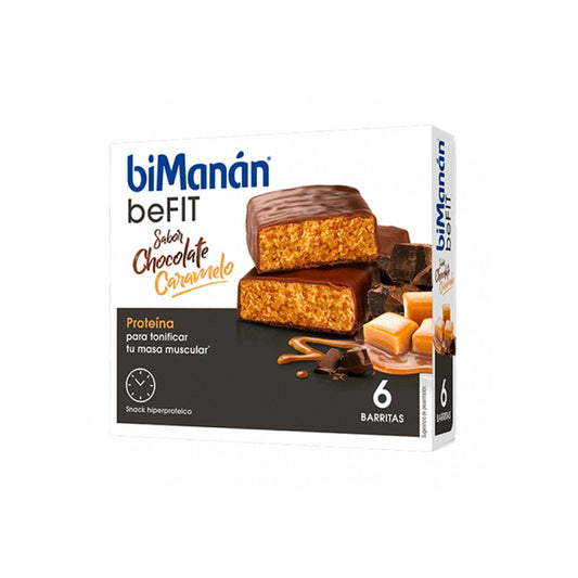 biManán Pro Barrita Chocolate Caramelo 6 unidades