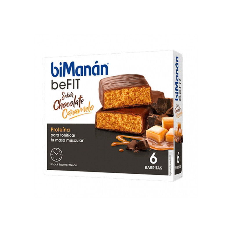biManán Pro Barrita Chocolate Caramelo 6 unidades