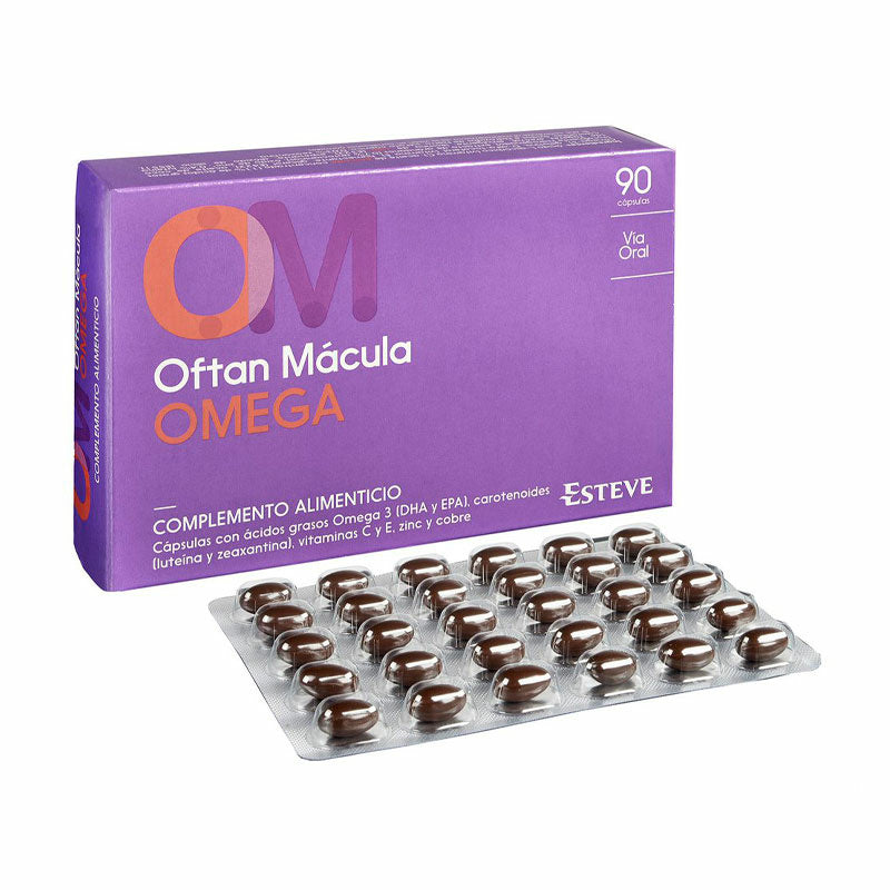 Oftan Mácula Omega Complemento Alimenticio, 90 cápsulas