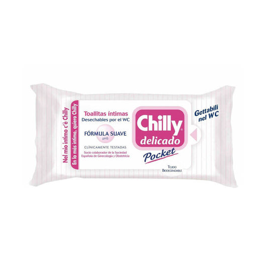Chilly Pocket Delicado Gel Higiene Intima 12 Toallitas