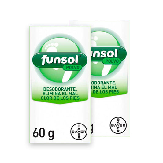 Funsol Pack Desodorante en Polvo Pies, 2x60g