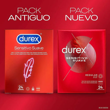 Durex Preservativos Sensitivo Suave Para Mayor Sensibilidad 24 unidades