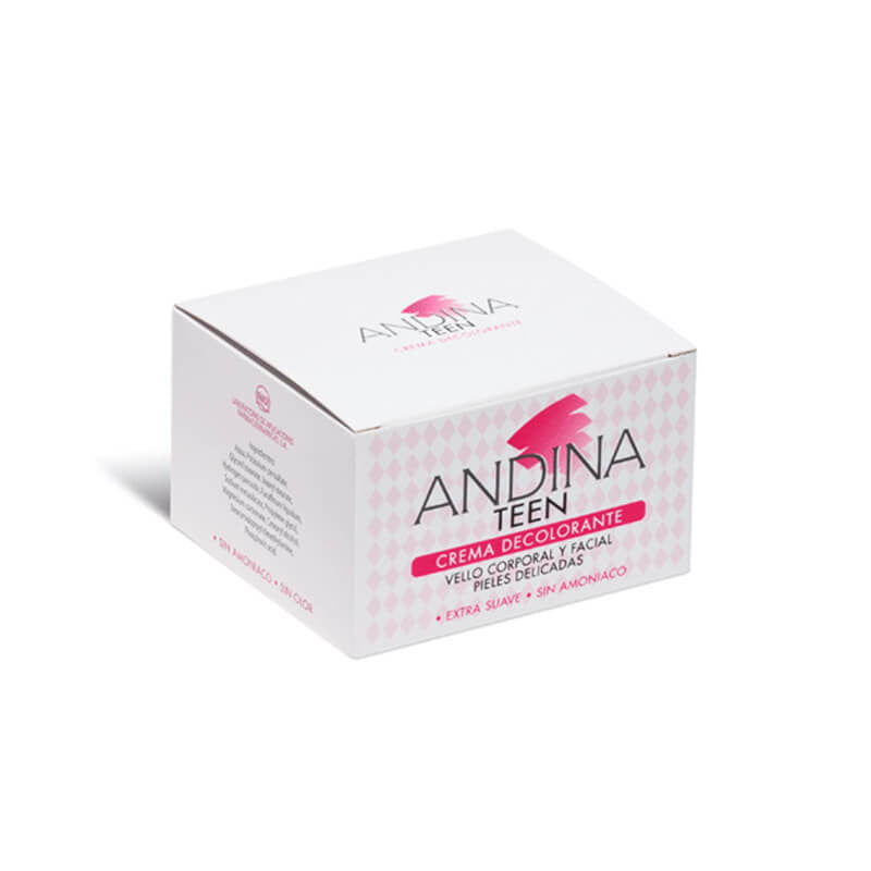 Andina Teen Crema Decolorante Pieles Delicadas 30 gr + Polvo Acelerador 10 gr