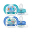 Avent 2 Chupetes Ultra Air Collection Happy 6-18 Meses Silicona Niño