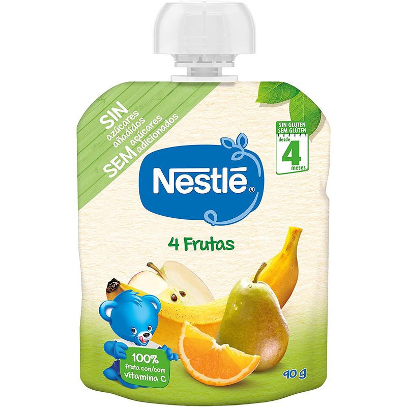 Nestlé Bolsita 4 Frutas, 90 gr