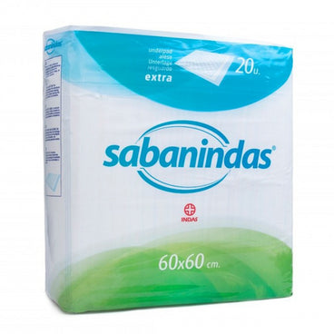 Sabanindas Proteccion Absoluta Ajustable Mediana 60 x 60 cm 20 unidades