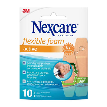 3M Nexcare active 360º aposito adhesivo surtido 10 unidades