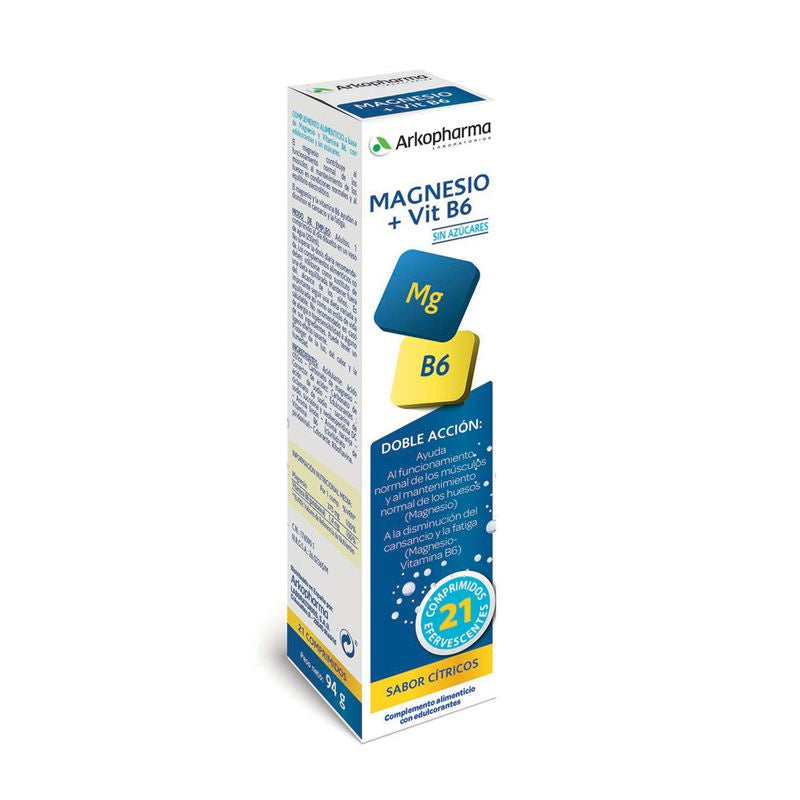 Arkomag Magnesio + B6 21 Comprimidos Efervescentes Arkopharma