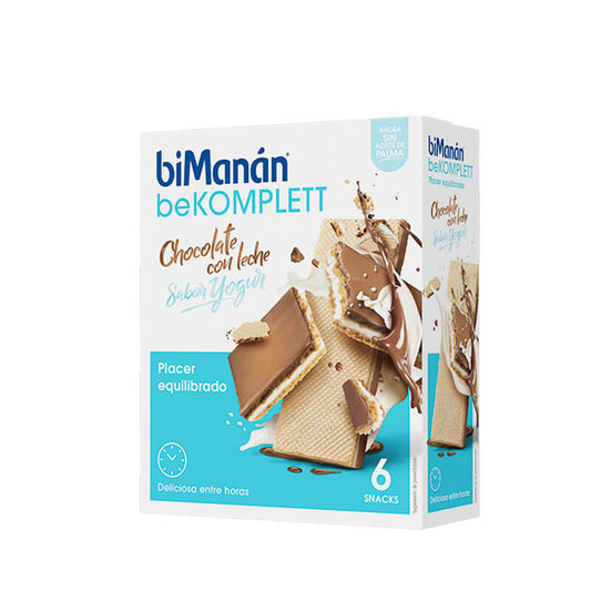 biManán Bekomplett Chocolate con Leche Sabor Yogur 6 unidades