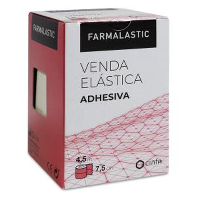 Farmalastic Venda Elastica Adhesiva, 4,5 X 5 Cm