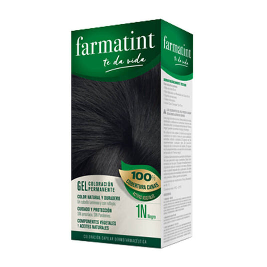 Farmatint 1N Negro Gel Coloración Permanente