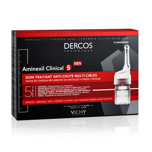 Vichy Dercos Aminexil Clinical 5 Hombre, 21 Ampollas