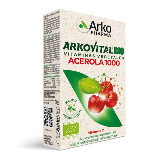 Arkovital Acerola 1000 Vitamina C 30  Comprimidos Arkopharma