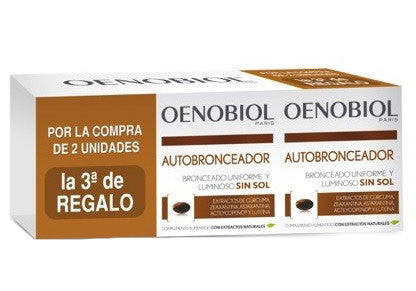 Oenobiol Triplo Autobronceador 30 cápsulas