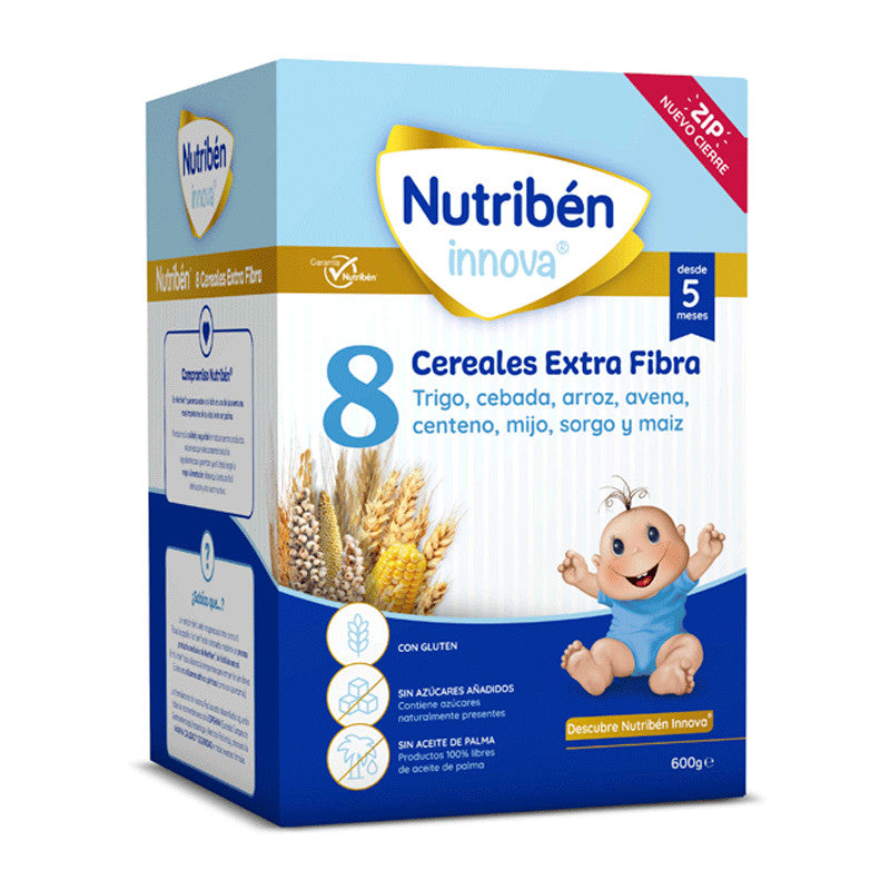 Nutriben Papilla Innova 8 Cereales Extra Fibra 600 gr
