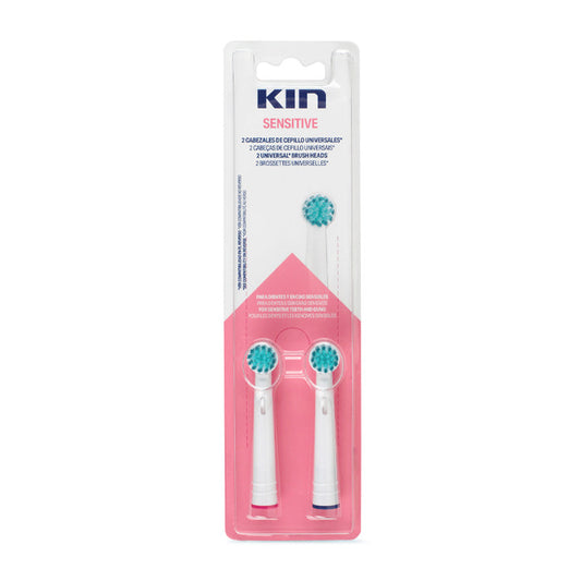 KIN Recambio Cepillo Electrico Sensitive, 2 unidades
