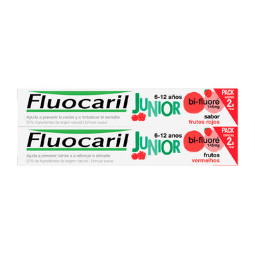 Fluocaril Junior 6-12 Años Sabor Fresa 2X75 ml