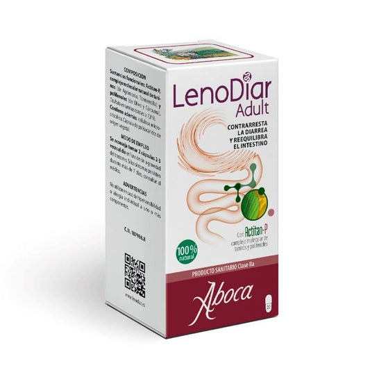 Aboca Lenodiar Adult Tratamiento De La Diarrea Aguda Y Crónica, Buen Funcionamiento Del Intestino, 20 capsulas