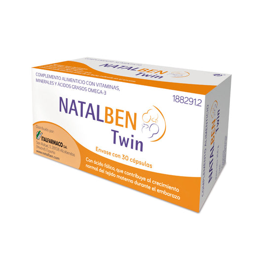 Natalben Twin Nutraceutico , 30 cápsulas