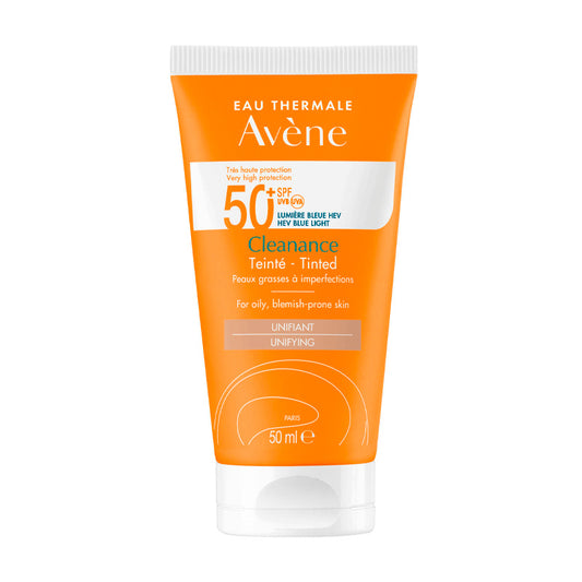 Avene Cleanance Solar SPF 50+ Protector Facial con Color 50 ml