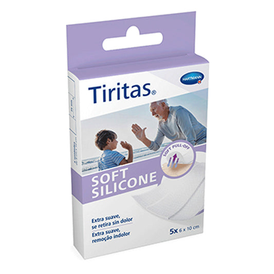 Tiritas Soft Silicone 6X10 cm 5 unidades