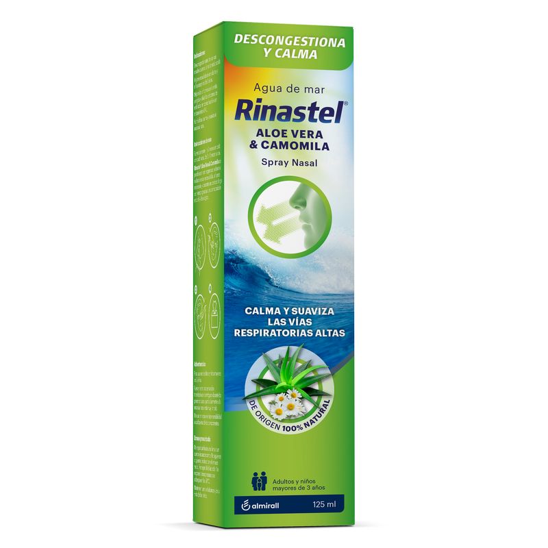 Rinastel Aloe V Camomila Spray Nasal, 125 ml