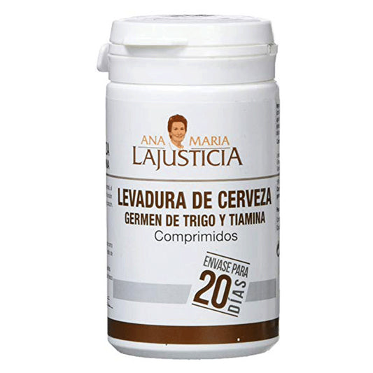 Ana María Lajusticia Levadura de Cerveza + Germen de Trigo y Tiamina 80 comprimidos
