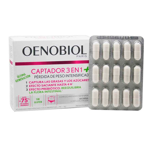 Oenobiol Captador 3 En 1 Sensor Plus, 60 cápsulas