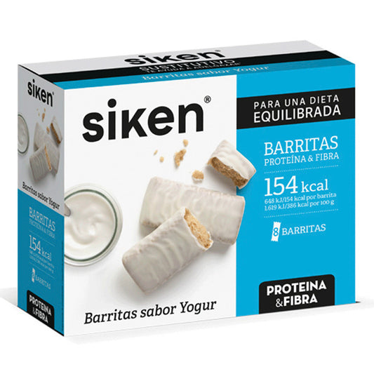 Siken Barritas Sustitutivas Sabor Yogur, 8 unidades