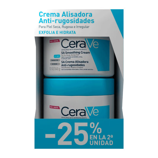 CeraVe Crema Alisadora Anti-Rugosidades, 2X340 ml