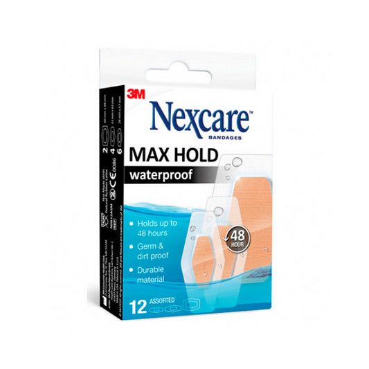 Nexcare Maxhold Waterpoof Bandages 12 unidades