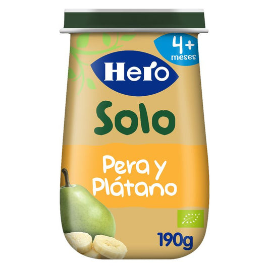 Hero Baby Tarrito Eco Hero Solo Pera Y Plátano 190G