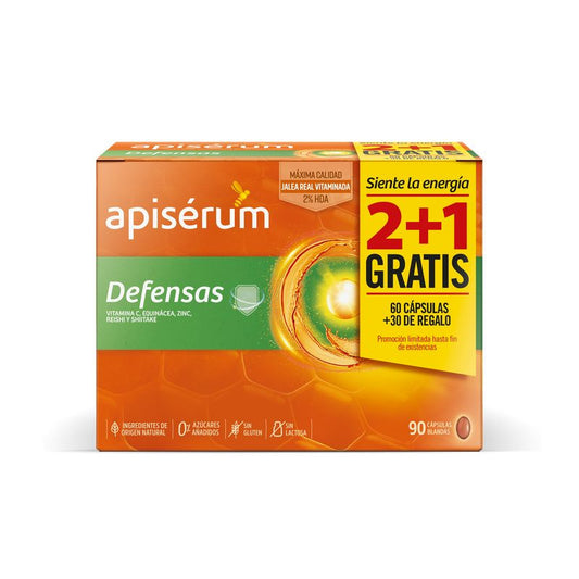 Apiserum Defensas Pack 3 Meses 90 cápsulas