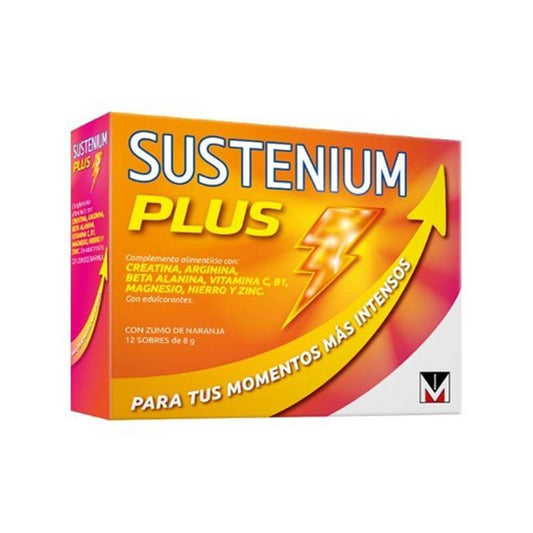 Sustenium Plus Complemento Alimenticio con Zumo de Naranja 12 sobres x 8 gr