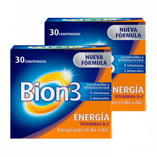 Bion3 Energía Vitamina Byc, 2X30 comprimidos