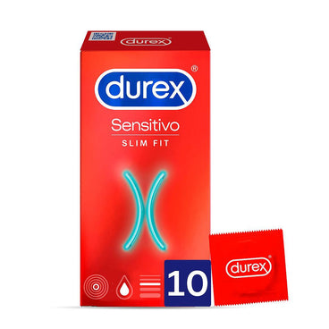 Durex Preservativos Sensitivo Suave Para Mayor Sensibilidad Talla Pequeña 10 unidades