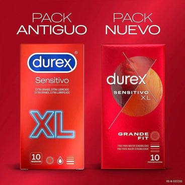 Durex Preservativos Sensitivo Suave Para Mayor Sensibilidad Talla Xl 10 unidades