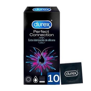 Durex Perfect Connection Extra Lubricados, 10 Preservativos