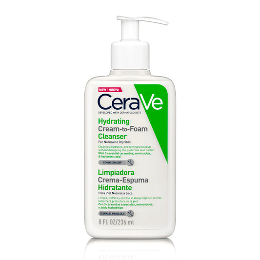 CeraVe Limpiadora Crema-Espuma Hidratante, 236 ml