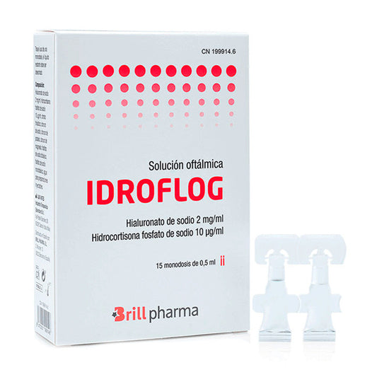 Idroflog Solución Oftálmica, 15 Monodosis