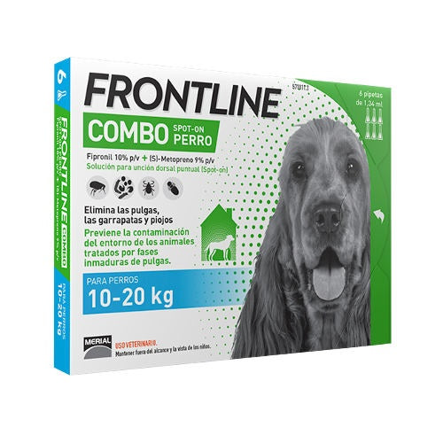 Frontline Spot Combo 10-20 Kg, 6 Pipetas